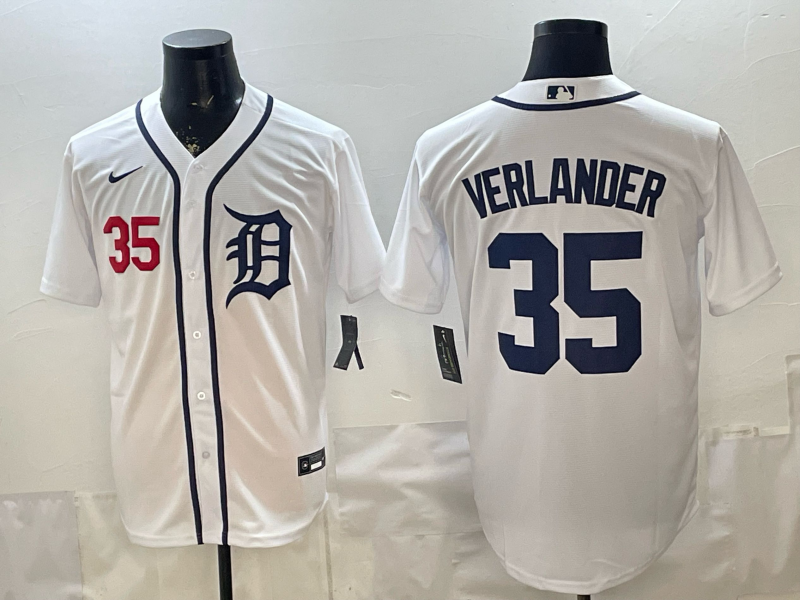 Men 2026 Detroit Tigers #35 Verlander white Game Nike MLB Jersey 003->detroit tigers->MLB Jersey